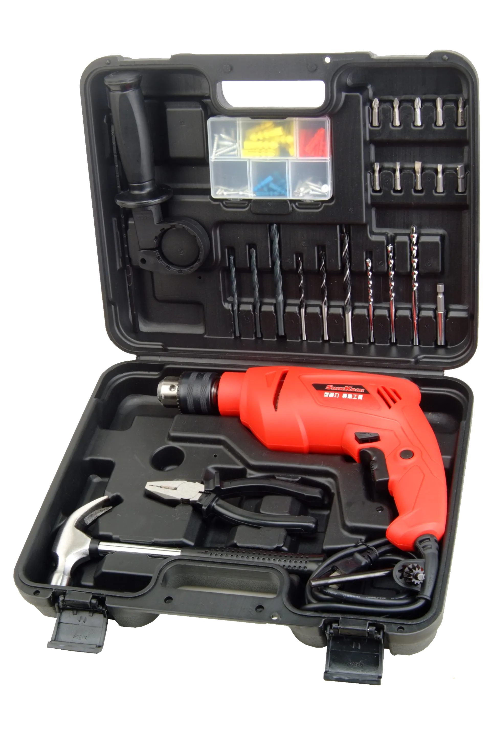 四分震動電鑽豪華工具箱組